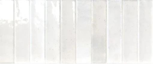 Płytka ścienna dekoracyjna w kolorze białym, wykończona w połysku, Idea Ceramica Art Nouveau Bianco Poler 25x60