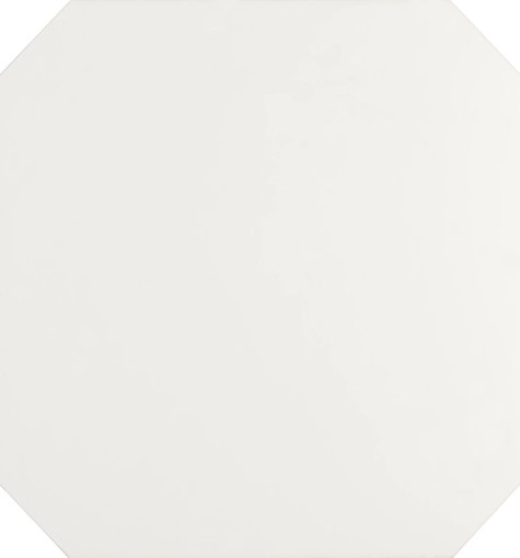 Płytka gresowa monokolorowa w białym kolorze, heksagonalna, wykończenie matowe, APE/Carmen Eight White 20x20
