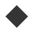 Płytka gresowa dekoracyjna monokolorowa w kolorze czarnym, wykończenie matowe, APE/Carmen Taco Four Black Matt 3,8x3,8