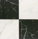 Płytka gresowa w kolorze czarno białym, szachownica, wykończenie  satynowe, Realonda Chess Marquina 44x44