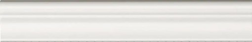 Płytka dekoracyjna wykończeniowa, w kolorze białym, cokół, wykończenie powierzchni matowe, APE Moldura Plinth White Mate 5x30