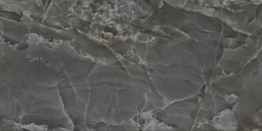 Gresowa wielkoformatowa płytka podłogowa imitująca kamień o rozmiarze 90x180 Casalgrande Padana Alabastri Black Lucida o wykończeniu powierzchni wysoki połysk