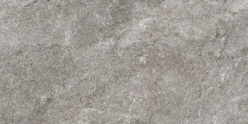 Płytka gresowa, podłogowa w kolorze szarym imitująca kamień, wykończenie powierzchni matowe, Cerrad Rangestone Silver Rect. 59,7x119,7