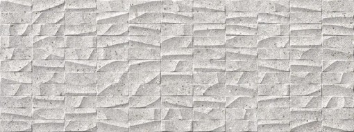 Płytka ścienna imitująca kamień, w kolorze szarym, strukturalna, matowa powierzchnia Porcelanosa Mosaico Prada Acero 45x120 100239829