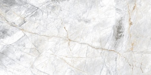 Płytka gresowa, podłogowa w kolorze szarym imitująca kamień, wykończenie powierzchni lappato, Florida Blossom Bianco Lappato Carving 60x120