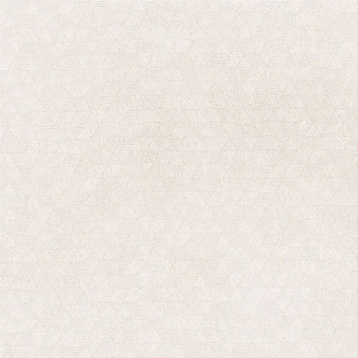 Beżowa płytka dekoracyjna Marazzi Slow Pomice Decoro Rafia 75x75 cm, z delikatnym geometrycznym wzorem przypominającym plecionkę rafii