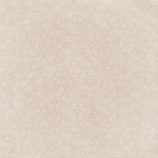 Beżowa płytka dekoracyjna Marazzi Slow Calce Decoro Rafia 75x75 cm MKGV, z delikatnym geometrycznym wzorem przypominającym plecionkę rafii
