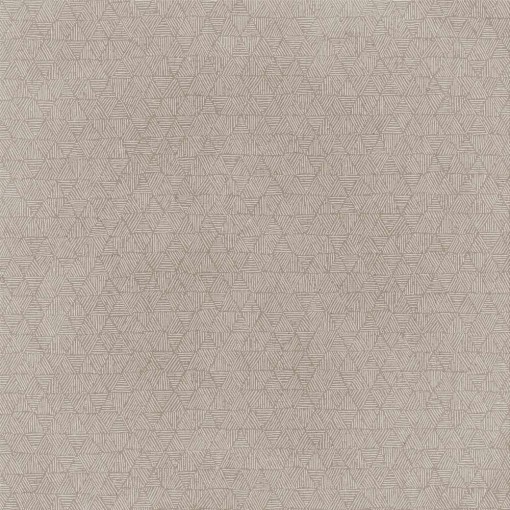 Szara płytka dekoracyjna Marazzi Slow Argilla Decoro Rafia 75x75 cm MKH1, z delikatnym geometrycznym wzorem przypominającym plecionkę rafii