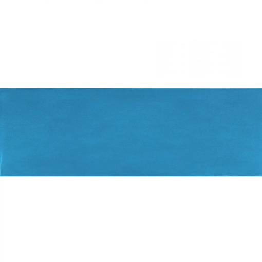 Płytka ścienna w kolorze niebieskim, wykończenie powierzchni w połysku, Equipe Village Azure Blue 6,5x20