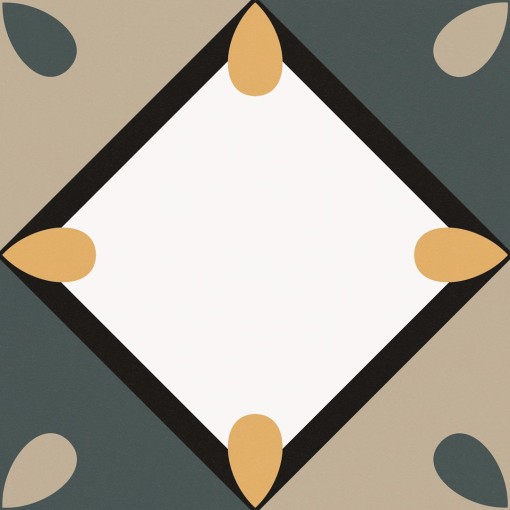 Płytka gresowa, podłogowa patchworkowa, wykończenie powierzchni matowe, Equipe Bauhome Korola Cold 20x20