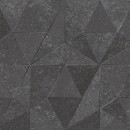 Płytka ścienna imitująca kamień, w kolorze szarym, strukturalna powierzchnia z geometrycznym wzorem Porcelanosa Thao Verbier Dark 45x120 100337425