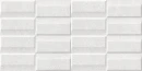 Płytka ścienna w kolorze białym, wykończenie powierzchni matowe, strukturalne. Cifre Acron Exact White Mate Xs Pb Rect. 30x60