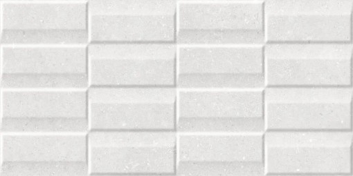 Płytka ścienna w kolorze białym, wykończenie powierzchni matowe, strukturalne. Cifre Acron Exact White Mate Xs Pb Rect. 30x60