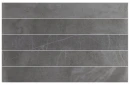 Gresowa podłogowo-ścienna płytka cegiełka imitująca grafitowy kamień Equipe Marmoris Anthracite 7,5x60