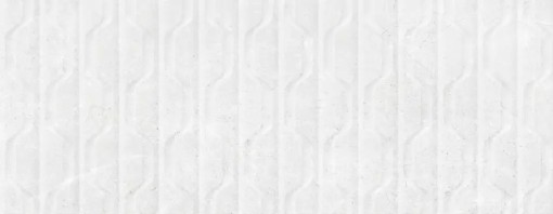 Płytka ścienna w kolorze białym, wykończenie powierzchni strukturalna matowa, Cifre Athea Zima White Mate Rect. 30x90