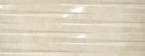 Cifre Crema Marfil Relieve Brillo Rect. 30x90 beżowe płytki ścienne