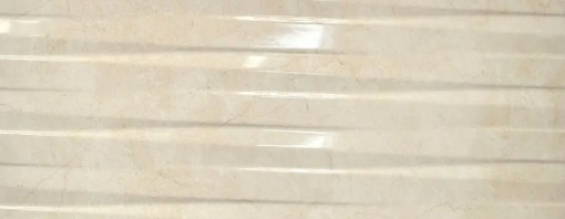 Płytka ścienna w kolorze beżowym, wykończenie strukturalne w połysku, Cifre Crema Marfil Relieve Brillo Rect. 30x90