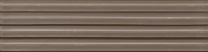 Cifre Gare Taupe Brillo 10x30,5 brązowa płytka ścienna