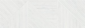Cifre Geometric White Mate Rect. 40x120 płytka drewnopodobna ścienna