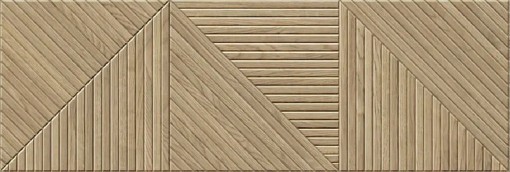 Płytka ścienna drewnopodobna w kolorze brązowym, wykończenie powierzchni matowe, Cifre Geometric Oak Mate Rect. 40x120
