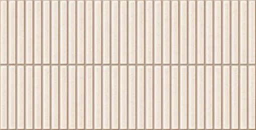 Gresowa płytka dekoracyjna imitująca kremowe lamele Gayafores Deco Pottery Cream 32x62,5