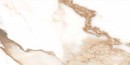 Płytka ścienna, imitująca marmur w kolorze biało brązowym, wykończenie powierzchni w połysku, Geotiles Valeria Oro 25x50