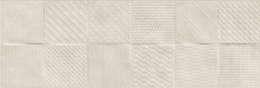 Płytka ścienna w kolorze beżowym, wykończenie powierzchni matowe, Geotiles Zero RLV Arena Matt 25x70