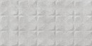 Płytka ścienna w kolorze szarym, wykończenie powierzchni matowe strukturalne, Geotiles Portland RLV Perla 33,3x55