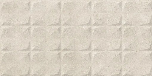 Płytka ścienna w kolorze beżowym, wykończenie powierzchni matowe strukturalne, Geotiles Portland RLV Marfil 33,3x55