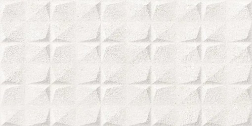 Płytka ścienna w kolorze białym, wykończenie powierzchni matowe strukturalne, Geotiles Portland RLV Blanco 33,3x55