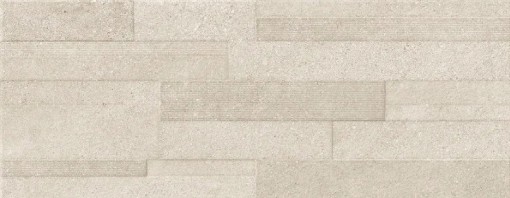 Płytka ścienna w kolorze beżowym, wykończenie powierzchni matowe strukturalne, Geotiles Portland RLV Marfil 36x80
