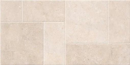 Płytka gresowa, podłogowa w kolorze beżowym, wykończenie powierzchni matowe strukturalne, Geotiles Montpellier RLV Marfil Matt Rect. 60x120