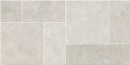 Płytka gresowa, podłogowa w kolorze szarym, wykończenie powierzchni matowe strukturalne, Geotiles Montpellier RLV Perla Matt Rect. 60x120