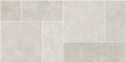 Płytka gresowa, podłogowa w kolorze szarym, wykończenie powierzchni matowe strukturalne, Geotiles Montpellier RLV Perla Matt Rect. 60x120