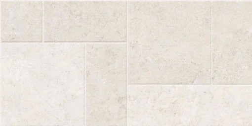 Płytka gresowa, podłogowa w kolorze białym, wykończenie powierzchni matowe strukturalne, Geotiles Montpellier RLV Blanco Matt Rect. 60x120