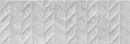 Płytka ścienna w kolorze szarym, wykończenie powierzchni matowe strukturalne, Geotiles Hermes RLV Perla 25x75