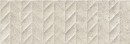Płytka ścienna w kolorze beżowym, wykończenie powierzchni matowe strukturalne, Geotiles Hermes RLV Marfil 25x75