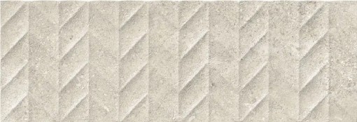 Płytka ścienna w kolorze beżowym, wykończenie powierzchni matowe strukturalne, Geotiles Hermes RLV Marfil 25x75