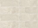Płytki ścienne w kolorze beżowym, wykończenie powierzchni matowe, Geotiles Hermes Marfil 25x75 ścienna płytka kamienna