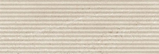 Płytka ścienna w kolorze beżowym, wykończenie powierzchni matowe strukturalne, Geotiles Eddystone RLV Arena Mate 25x70