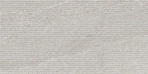 Płytka ścienna w kolorze szarym, wykończenie powierzchni matowe strukturalne, Geotiles Eddystone RLV Perla Mate 33,3x55