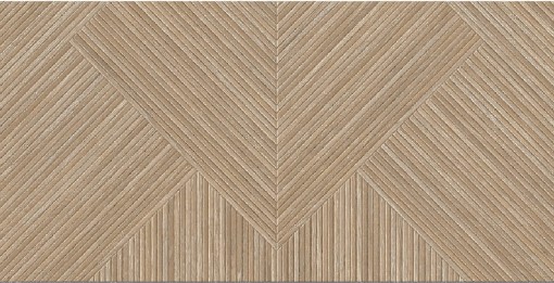 Płytka ścienna drewnopodobna, w kolorze brązowym, strukturalna powierzchnia Porcelanosa Noa Tanzania Almond 59,6x120 100337415