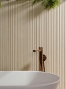 Płytka ścienna dekoracyjna, w kolorze beżowym, strukturalna powierzchnia Porcelanosa  Newark Topo 45x120 100320103