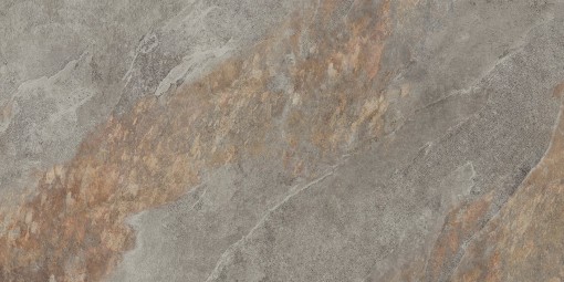 Płytka podłogowa, gresowa, imitująca kamień w kolorze szarym, wykończenie powierzchni matowe, Cerrad Auric Light Grey Rect. 59,7x119,7