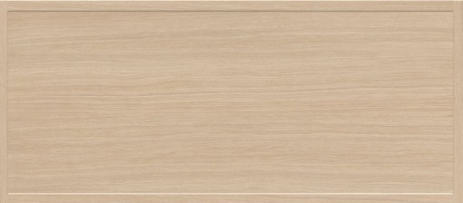 Jasnobrązowa, wielkoformatowa płytka ścienna Marazzi Crea Forma03 3D Rovere Chiaro (60x135 cm, MQE1) z efektem drewna dębowego, płytka ma wyraźne, poziome usłojenie oraz delikatne, wtopione obramowanie wzdłuż krótszych krawędzi, tworzące efekt panelu 3D