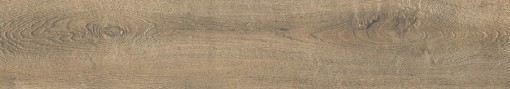 Płytka gresowa, podłogowa imitująca drewno w kolorze brązowym, wykończenie powierzchni matowe, Cerrad Sentimental Wood Brown 19,3x120,2