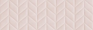 Marazzi Flora 3D Spike Rosa 30x90 MP82 różowa płytka ścienna trójwymiarowa monocolor w matowym wykończeniu