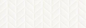Marazzi Flora 3D Spike Bianco 30x90 MP83 biała płytka ścienna trójwymiarowa monocolor w matowym wykończeniu