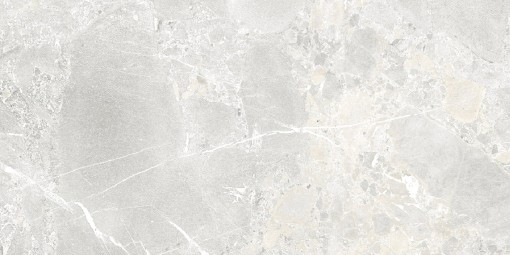 Płytka gresowa, podłogowa imitująca kamień w kolorze szarym, wykończenie powierzchni matowe, Rocersa Highlands Light 60x120