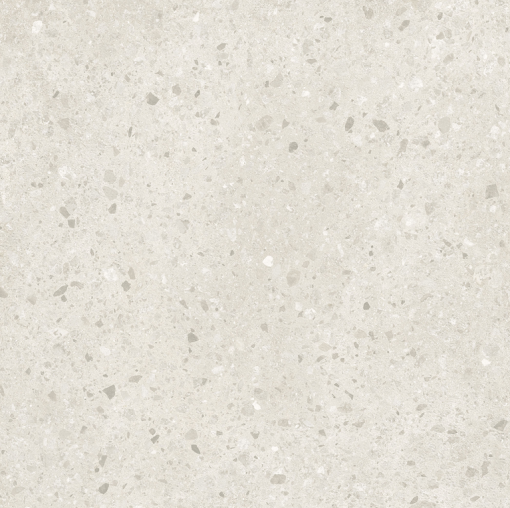 Płytka ścienno-podłogowa lastryko, w kolorze jasnoszarym, matowa powierzchnia Caesar CiViC Clear Chips Matt 60x60